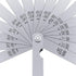 Stainless Steel Feeler Gauge Dual Marked Metric and Imperial Measuring Tool (0.005/0.127-0.02/0.508 mm, 16 Blades)