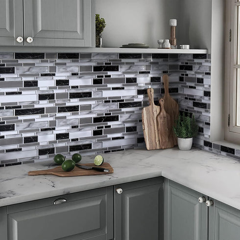 Livebor Peel and Stick Backsplash Wallpaper, 11.8inch x 196.8inch Tile Contact Paper for Kitchen Countertops