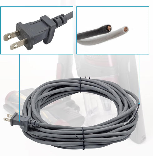 36Ft Vacuum Cleaner Power Cord Replacement for Shark Navigator Lift-Away NV341 NV402 NV450 NV502 Upright Vacuum