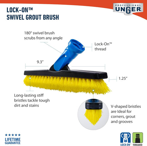 Unger Swivel Grout Brush - 5.5"