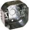 4 in. Octagon Box, Drawn, 1-1/2 in. Deep, Three 1/2 in. KO's & AC/MC/Flex Clamps,Grey by RACO