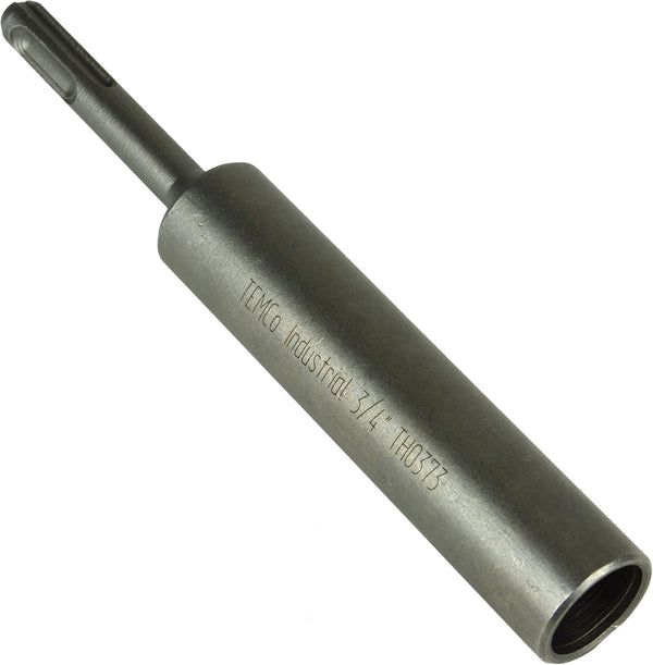 TEMCo TH0373- SDS PLUS Shank 3/4" Bore Forged Ground Rod Driver for 5/8 inch & ¾ inch Ground Rods
