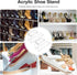2pcs 7-tier 4mm Closets Acrylic Shoe Display Stands High Heel and Flat Shoe Racks Thick Retail Store Display Brackets