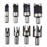 8-Pack Wood Hole Plug Cutter Set, High Carbon Steel Cutting Tools Cork Dowel Shank Drill Bit Knife, Fit for Woodworking Hole Saw Cutting 6MM 10MM 13MM 16MM (1/4 3/8 1/2 5/8)