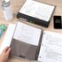 Five Star 3 Ring Binder, 1-1/2 Inch Binder with D Rings, Customizable Clear View Cover, Poly, White