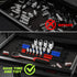 Uopyeri 3-Piece Set, 1/4", 3/8", 1/2" 43 Toolbox Socket Organizer Rail Heavy Duty Socket Holder for Drive, Clips Spring