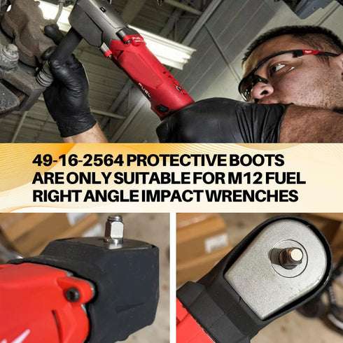 49-16-2564 Rubber Protective Boot, Durable Shield for Milwaukee Impact and Dust Protection of Power Tools