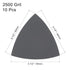 uxcell Triangular Sandpaper Hook and Loop Triangle Sanding Pad Fit 3-1/2" Oscillating Multi-Tool Silicon Carbide for Wet/Dry Use 2500 Grit 10pcs