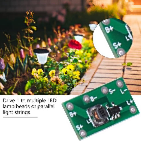 10pcs Solar Lamp Circuit Board, 30mA Solar Controller Module for Home Landscape Lights, Lawn Lights, Christmas Lights