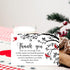 50Pcs FYSUIMU Funeral Thank You Card Cardinal Bird Branch Sympathy Boxed Thank You Card with Sticker Envelope