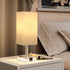 3-Way Dimmable E26 Bulb Touch Bedside Table Lamp for Nightstand - Night Lamp with USB A + Type C Charging Ports and Two