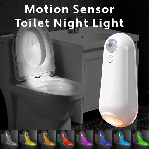 JKHTBDM 2 Pack Sensor,16-Color 4m/Angle 120Led Toilet Night Lights with Motion Activated Changing LED Inside, Sensing