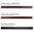 OwnMy 3 Pack 12 Inch Set, 3-Colors-Groove Set, Solid Aluminum Triangular Architect Scale Ruler Architectural