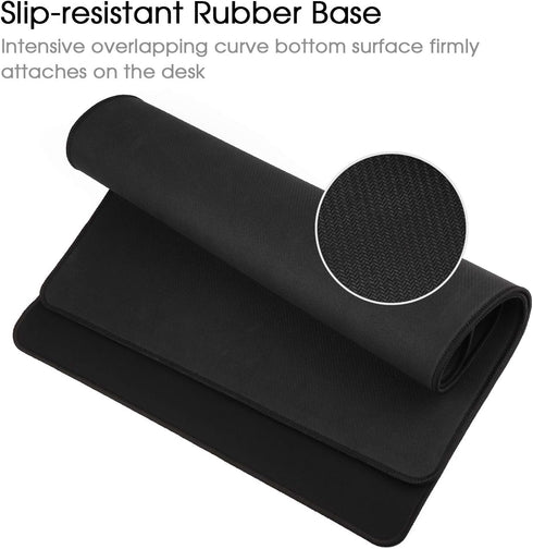 Gaming Mouse Mat, XXL Mouse Pad 35.4x15.7x0.12 Inch, Non-Slip Rubber Base for Stable Grip
