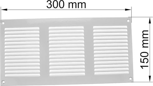 Vent Systems 12'' x 6'' Inch White Air Vent Cover, Metal Air Return Grill with Pest Guard Screen for Home Improvement