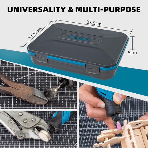 302PCS 1/8-Inch Rotary Tool Accessories Kit, Diameter Shanks Universal Fitment, Rotary Tool Bits for Cutting, Sanding