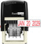 ExcelMark 7820 Self-Inking Rubber Date Stamp, Great for Shipping, Receiving, Expiration and Due Dates (Red Ink)