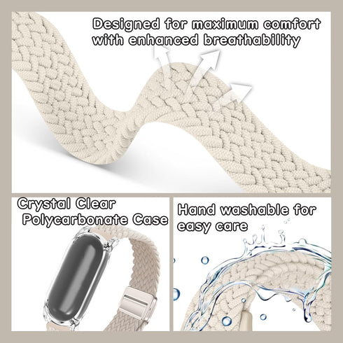 Vinffy 2-in-1 Wristband & Neckband for Plaud NotePin AI Voice Recorder - High-Clarity PC Case & Breathable Magnetic
