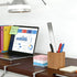 JIUZI 3x3 Inch Acrylic Sticky Note Holder, Crystal Clear Sticky Note Dispenser for Desk, Office, Home, Dorm Room