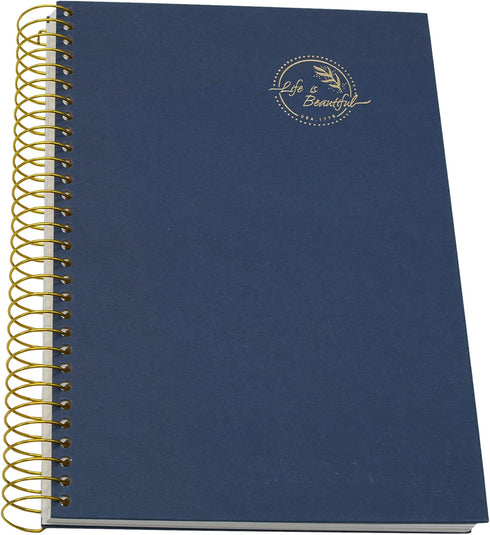 Yansanido Large Spiral Notebook, 5 Pcs B5 Thick Paper, 7mm College Ruled, 150 Sheets - 300 Pages, 5 Colors for Study