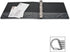Business Source 28447 D-Ring View Binder, 1-1/2-Inch Capacity, 11x8-1/2-Inch, Black for Document Organization