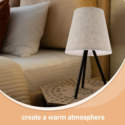 5.5x5.3x3.5in Beige Small Cone Fabric Lampshade Linen Texture Replacement Shade for Wall Sconce and Table Lamp Use