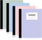 SUNEE Composition Notebooks (4 Pack) - College Ruled Paper, 9 3/4" x 7 1/2", 80 Sheets/160 Pages, Assorted Colors
