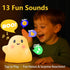 nextanG Dimmable Cute Ghost Night Light for Kids, Rechargeable Silicone Bedside Night Light with Tap Control, Nursery