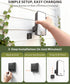 KMSCO 10000mAh 600 IP65 1 Pack) Battery Motion Sensor Light Outdoor, Motion-Sensing Security Light with Remote Control