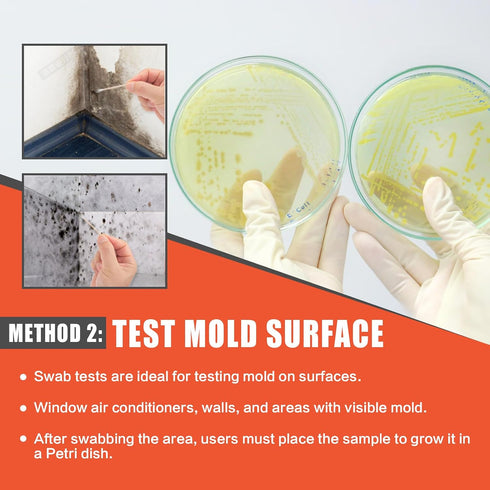 Revanak 10 Mold Testing Kit for Home Air Quality - Test Room, DIY Home Mold Detector Kit, Home Air & Surface, HVAC