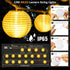 40ft 40LED 2700K StarryEver Lantern String Lights Plug in- Warm White Mini Lantern Lights Waterproof, Hanging Hemp Rope