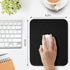 Black Mouse Pad - Cute Splash-proof Textured 10.2 x 8.2 Inch, Stitched Edge Non-Slip Waterproof Rubber
