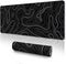 Large Topographic Mouse Pad, XXL Gaming Mousepad, Keyboard and Mouse Pad, Desk Mat, 35.3 x 15.7 in, Minimalist Contour