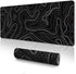 Large Topographic Mouse Pad, XXL Gaming Mousepad, Keyboard and Mouse Pad, Desk Mat, 35.3 x 15.7 in, Minimalist Contour