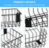 4Pcs Slatwall Basket Set, Ventilated Metal Slatwall Baskets for PVC Slatwall, Mounted Storage Display on Garage