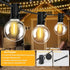 Hobbynors 25FT G40 12+1 Bulbs, E12 2700K Commercial LED Outdoor String Lights with Socket, Warm White, Grade