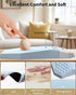 abc.mat Set, Ergonomic Mouse Pad and Keyboard Wrist Rest Support Massage Design Mousepad for Carpal Tunnel Pain Relief