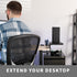 VIVO Clamp-on 15 inch Desk Extension Shelf for Gaming Devices, Ergonomic Monitor Riser and Desktop Organizer