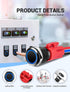16mm 12V 0.63" SARDVISA Latching Push Button Switch, DC On Off Power Button with LED Angel Eye Ring Light, Mounting