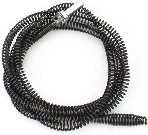 YankMooM Drain Snake Cable with Drill Connector 6.5Ft Flexible Plumbing Auger Replacement Cable for Clog Remover