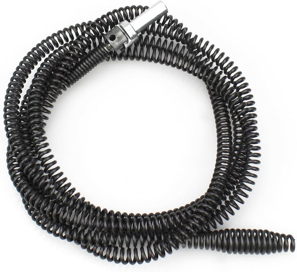 YankMooM Drain Snake Cable with Drill Connector 6.5Ft Flexible Plumbing Auger Replacement Cable for Clog Remover