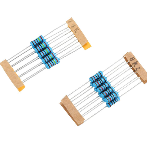 130 Values 650PCS Resistor Kit 1W 1% Metal Film Resistors 1 Ohm-3M Ohm Assortment for DIY Projects