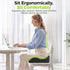 Tailbone AUVON Gel Seat Cushion for Office Chairs, Ergonomic Memory Foam Chair Cushions for Long-Sitting Support