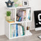 IGERI Small Desktop Bookshelf for Top of Desk Shelf - Mini White Table