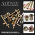 Glarks 128Pcs M6x20/30/40/50/60/70/80mm Baby Bed Crib Screws Bolts Kit Hex Socket Head Cap Screw with Barrel Nuts