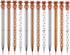 Outus Pineapple Pens, 12 Pieces Metal Ballpoint Pens in Rose Gold for Graduate Back to School Gifts, Black Ink