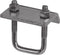 Channel to Beam Strut Clamp with U-Bolt - Silver Galvanized