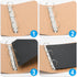 Widen Spine 3 Ring Binder A4 Kraft Organizer 2 Pack, Durable 1.2 Inch Round Ring Binders Fits A4/Letter Size