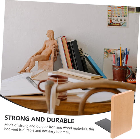 Stylish Classic Bookends - Decorative Mini Bookshelf Supports for Home & Office