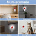 Halloween Red Spider Night Lights Plug Into Wall,Spiderweb Star Night Light for Kids,Nightlight with Dusk to Dawn Smart